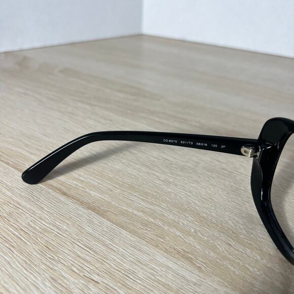 Dolce & Gabbana DD8075 501/T3 Black Oversized Sunglasses 58-16-135 FRAMES ONLY